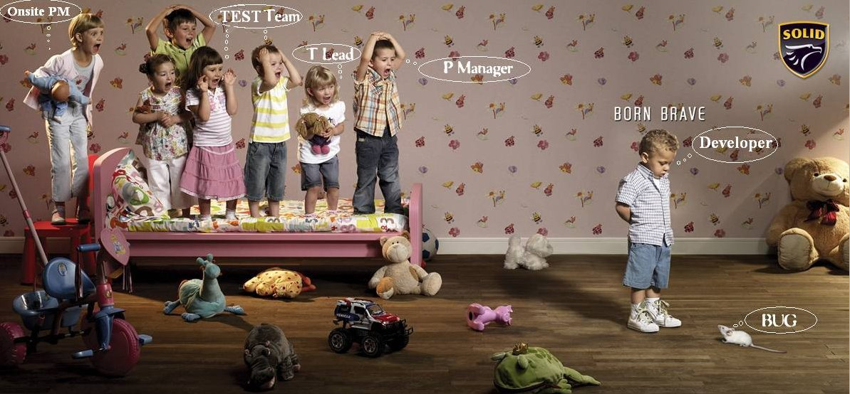 project team reacting to a defect